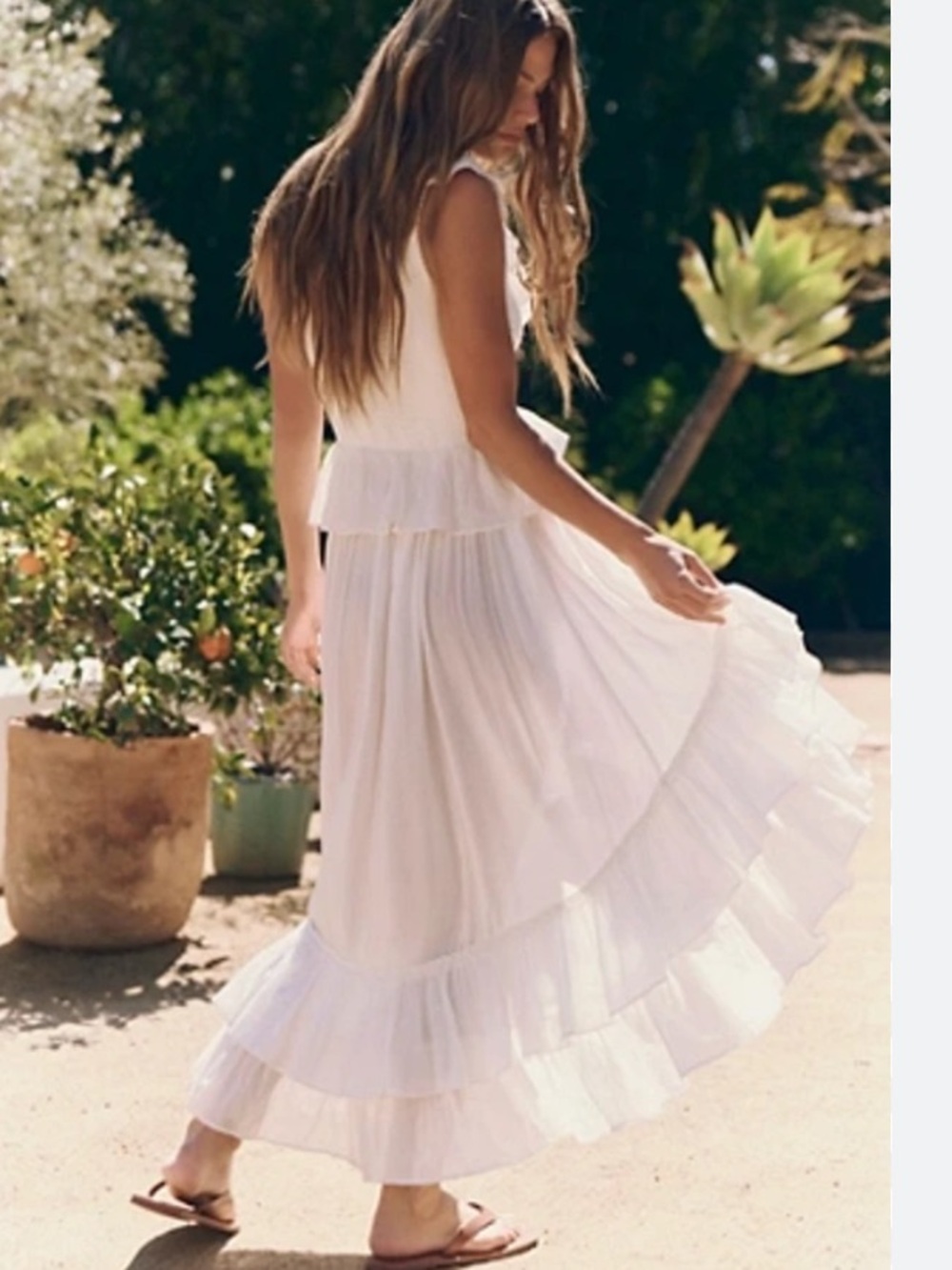 Free People Sunsational Midi Dress Hi-low - Picture 3 of 9